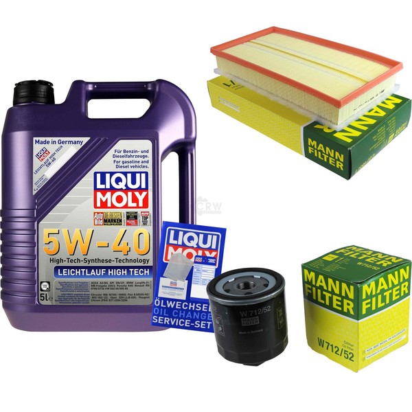 Mann Inspektionspaket 5L Liqui Moly 5W-40 FüR VW Golf IV 1.6 FSI-image
