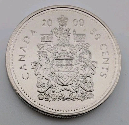 Photo of a 2000-W Canada 50 Cents from an eBay listing that sold on Jul 15, 2026