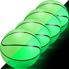 Skylety 4 Pieces Glow in the Dark Mini Basketball for Mini Basketball Midnight I