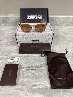 OLIVER PEOPLES | NEW | FINLEY SMALL | 5298SU 147142 | 51 | BLUSH | BROWN MIRROR