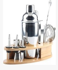 Recalma Set di Shaker Cocktail con Supporto, in Acciaio Inox Kit Cocktail,...