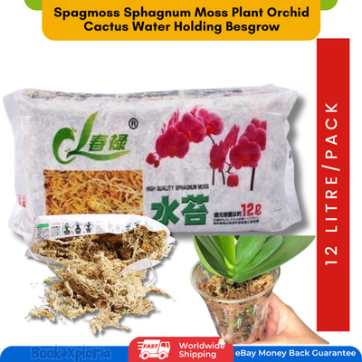 Spagmoss Sphagnum Moss Plant Orchid Cactus Water Holding Besgrow12L HIGH QUALITY