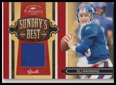 2009 Donruss Classics #17 Eli Manning Sunday's Best Jerseys #/299