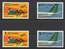 Katanga stamps: OCB/COB 75-78 from 1961 complete set, MH