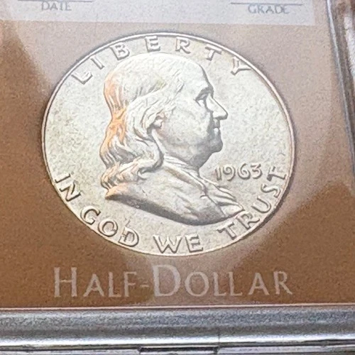 1963 Franklin P Half Dollar - BU - 90% Silver