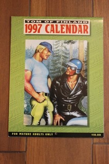 HTF Scarso Vintage 1997 Tom Of Finland Calendario Illustrazione Touko Laaksonen VF