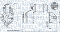 Magneti Marelli Anlasser Starter 063721365010 12V FüR Hyundai I30 FD GD Ix20 JC