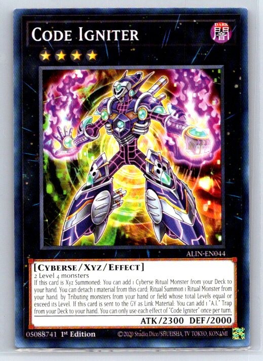 Code Igniter ALIN-EN044 Common / Short Print Alliance Insight Yu-Gi-Oh LP