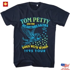 Tom Petty & the Heartbreakers Dogs with Wings Tour Men's T Shirt 1995 Rock Band