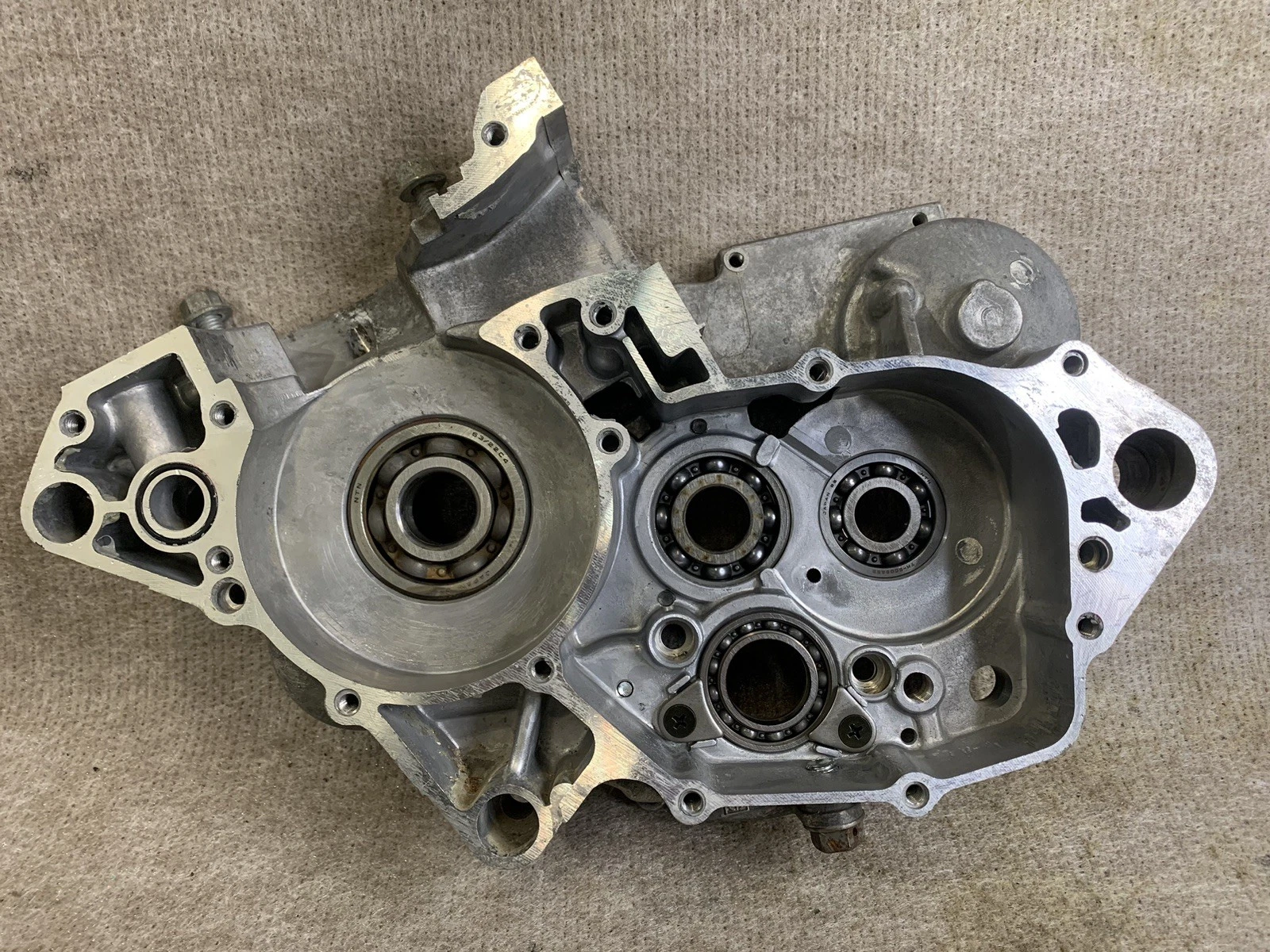 1999 Kawasaki KX125 Right side engine motor crankcase 99 KX 125 14001-1248 #3