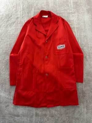 Vintage 1980er Texaco Arbeit lästige lange Jacke Medium Made in GB Film TV Kostüm Requisiten