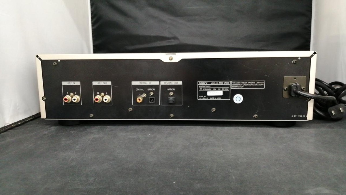 SONY MDS-JA3ES Vintage High-End MD Player w/ Remote Tested Works