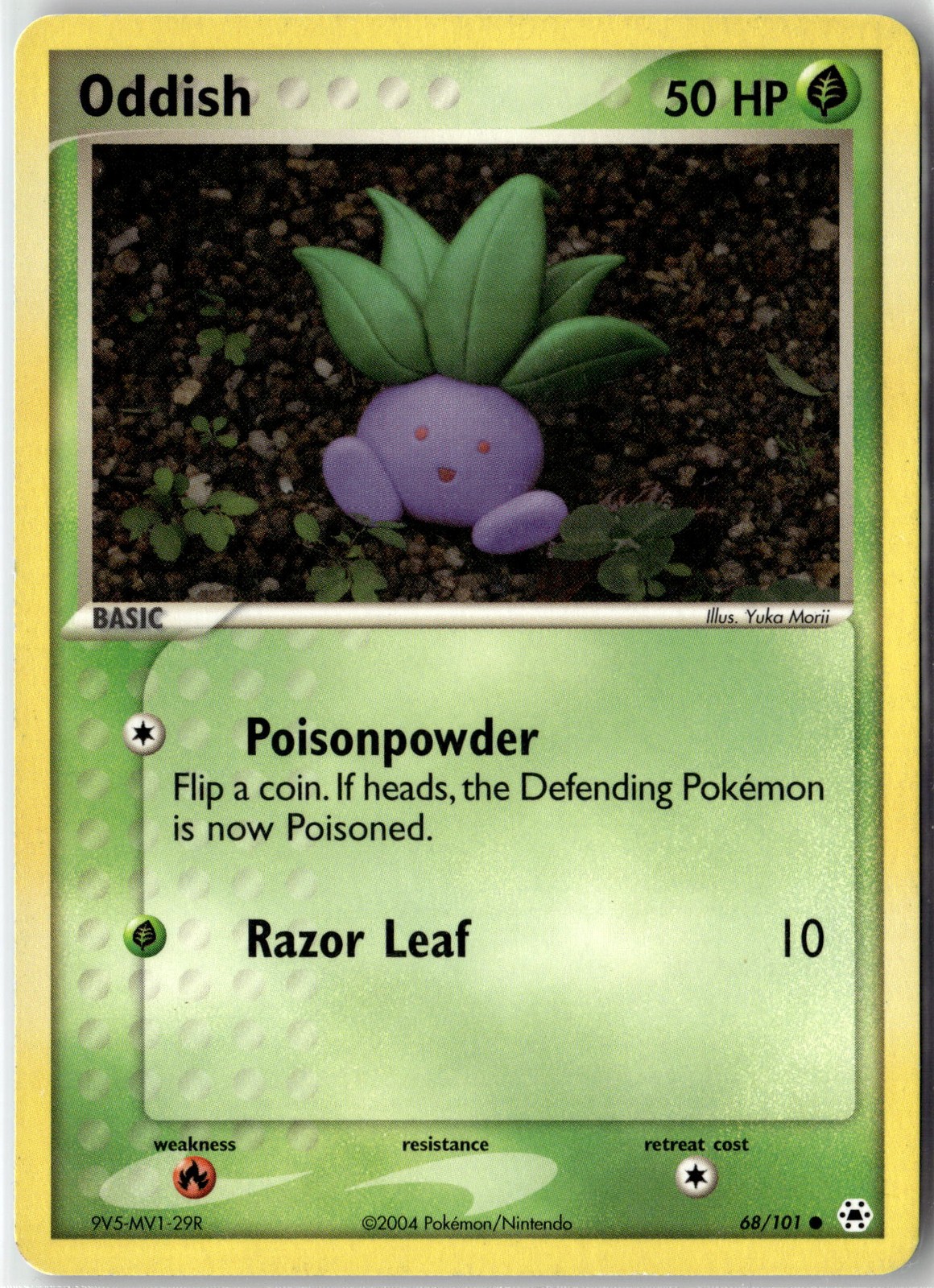 Oddish Common Hidden Legends 68/101 NM