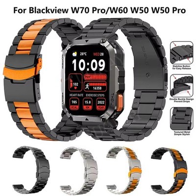 22mm Titan Armband für For Blackview W70 W60 W50 Pro X20 Smartwatch Ersatzband