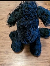 Webkinz Lil  Kinz Black Poodle Plush Ganz Stuffed Animal No Code