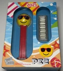 2021 PEZ Chillin Sunglass Emoji Dispenser & 6x 5 g .999 Silver Wafers 4000 made