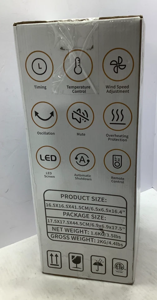 Amilire Space Heater with Remote, Automatic Shutdown, LED Screen, Oscillation - Image 4 of 4