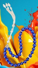 Gebetskette Islam💎Tesbih Gebetskette mit 33 Jade Perlen Tasbih Misbaha Zikir 