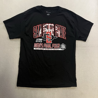 #ad SDSU Aztecs T Shirt Men’s Size Large Black San Diego State University Final Four $24.99