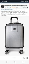 Condotti Silver Gray On Board Travel Trolley/ Case with 4 Wheels Travel Bag