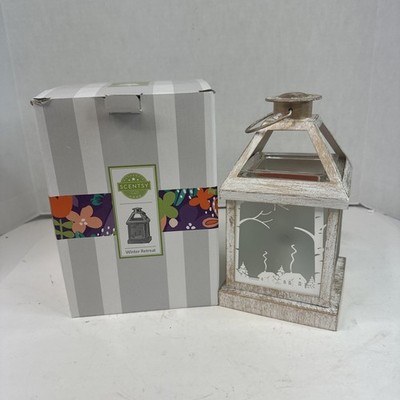 Scentsy Winter Retreat Warmer Vintage Inspired Lantern Winter Scene S5