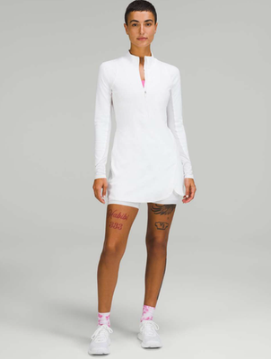 nulux long sleeve tennis dress Lululemon Long Tennis Dress Tennis Dress Long Sleeve Lululemon Nulux Long-Sleeve Tennis Dress White Lulu