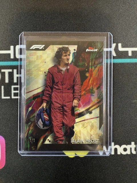 2024 Topps Finest F1 Alain Prost #86 1/1 Superfractor