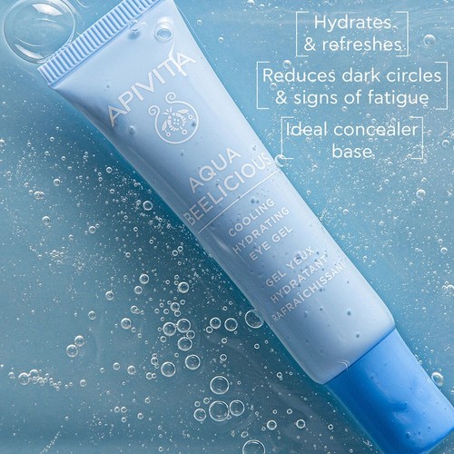 Apivita Cooling Hydrating Eye Gel Dark Circles Gel Anti Fatigue Anti Ageing 15ml - Picture 5 of 5