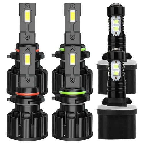 For GMC Yukon XL 1500 2500 2000-2006 LED Headlights High/Low Fog Light Bulbs F15 - Bild 2 von 17