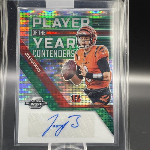 Maglia Panini Contenders Optic 2022 JOE BURROW SSP GREEN PULSAR AUTO 9/10 match - Foto 2 di 5
