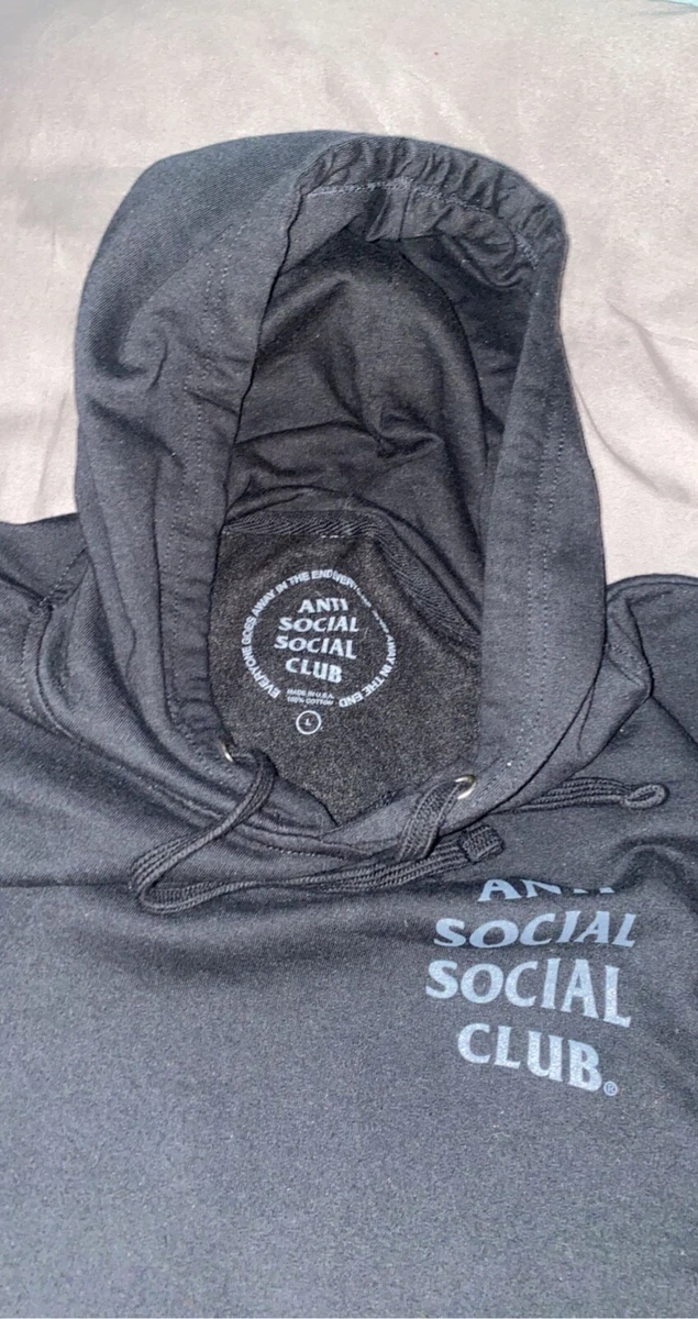 Anti social social club hoodie rose 2025