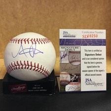 ADRIAN RONDON TAMPA BAY RAYS SIGNED M.L. BASEBALL JSA SD28250