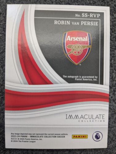 2023-24 PANINI IMMACULATE COLLECTION ROBIN VAN PERSIE SHADOWBOX SIGNATUES#D50/99 - Picture 2 of 11