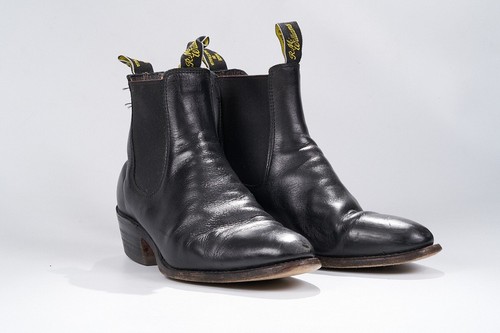 RM Williams Boots, Black Leather, Cuban Heel , Longhorn Sole, Mens Size 7 - Picture 7 of 10