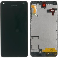 Original Nokia Lumia 550 Display Module Lcd Touch Screen Glass Incl. Frame Black