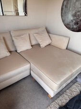 Sofology - cream velvet Chaise in immaculate condition, barely used