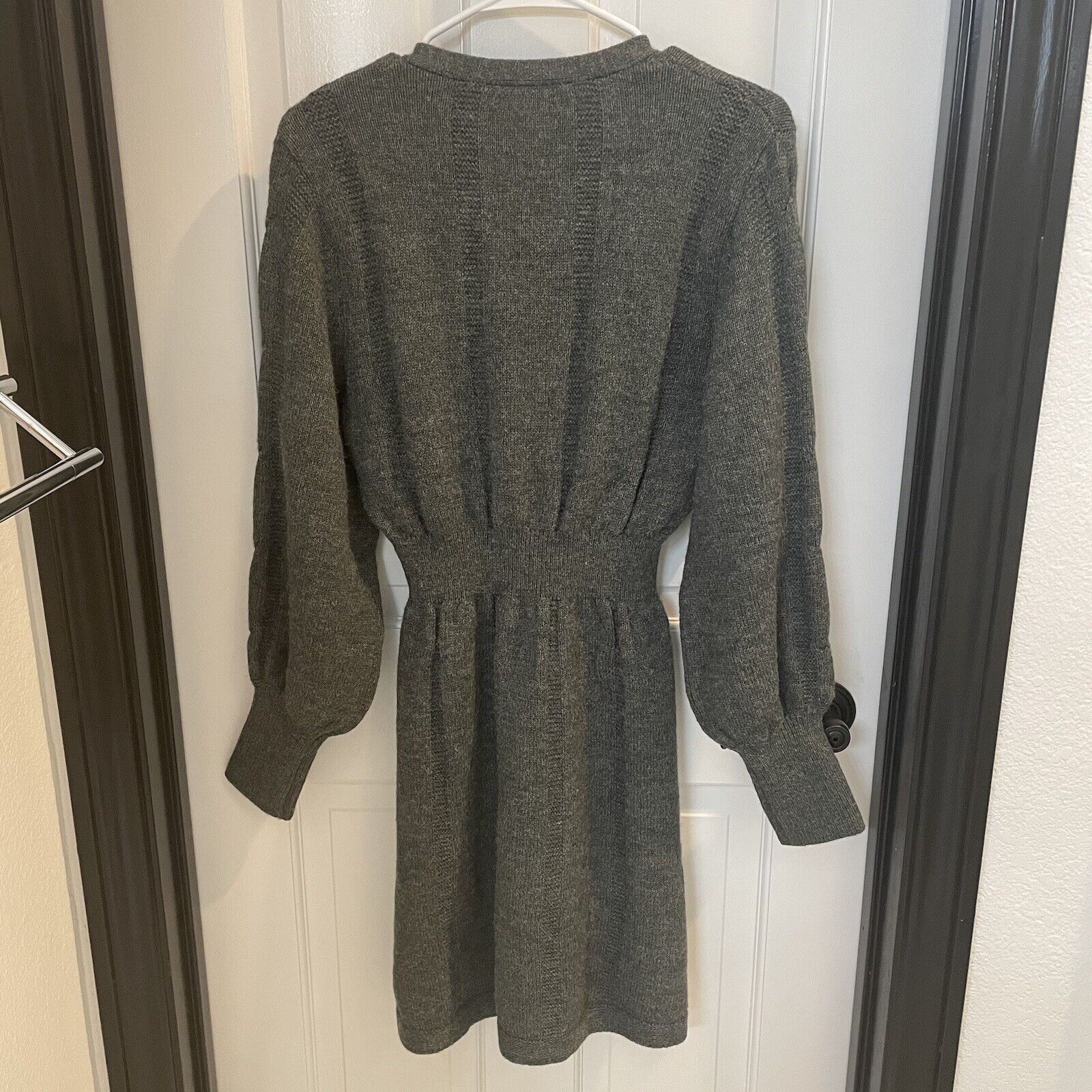 Zara Gray Sweater Dress Size Medium - image 7