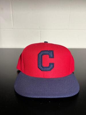 CLEVELAND Indians MLB DIAMOND NEW ERA 59FIFTY Red Navy Baseball