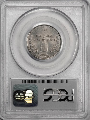 2000 PCGS MS63 Missing Clad Layer Maryland State Quarter Mint Error Copper Color - Picture 4 of 4