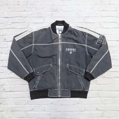 ジャケット・アウター KIARIS Vintage 90s Zipped Jacket Vintage 90s Droors Racing Division Bomber Jacket Size L Skate