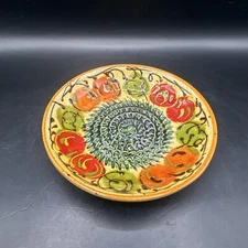 Hand Painted Garlic Grater Zester Rasper Plate Gourmet Spain Mediterranean
