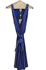 Halston Heritage - NWT Sleeveless Knit Blue Dress - Size 8