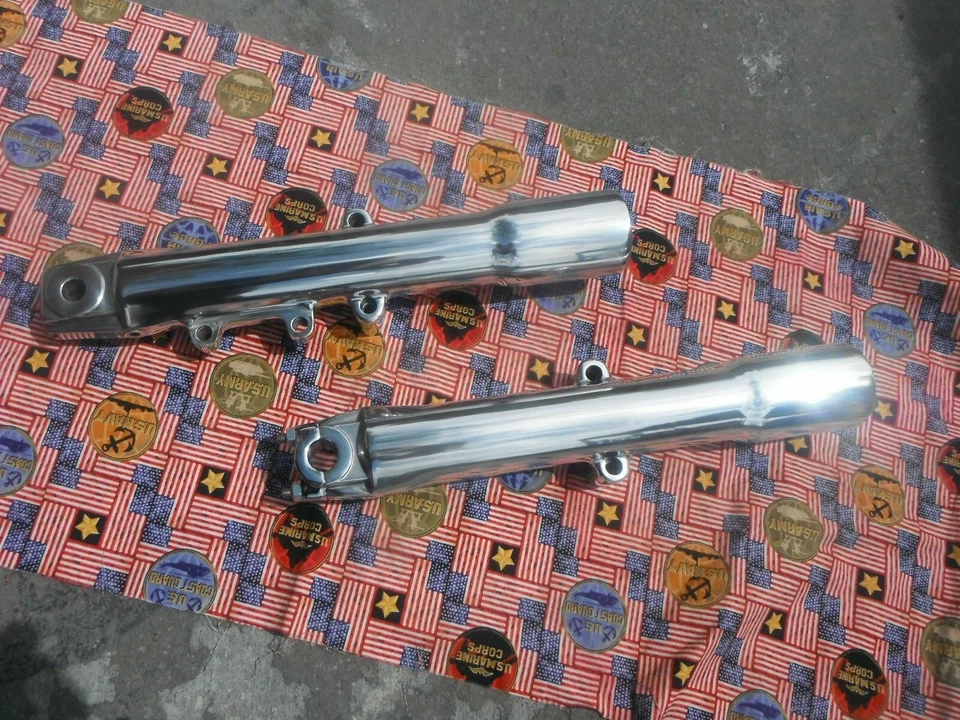 Horquillas delanteras Harley patas inferiores 2000-2006 POLISHED Softail Fatboy SIN CAMBIO Foto 4 de 4
