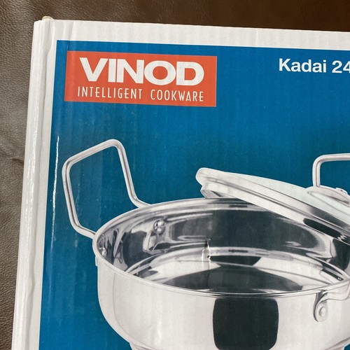 VINOD Intelligent Cookware Stainless Steel Kadhai With Glass Lid 2.7 Litre - Picture 3 of 10