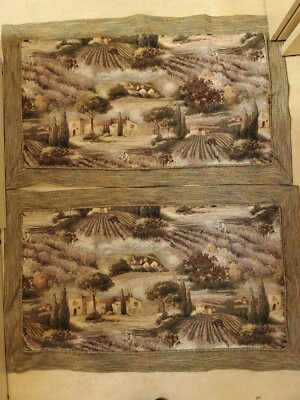 2 Tapestry King Size Pillow Shams Covers Italian Scenic Villa Women Decor Sham 