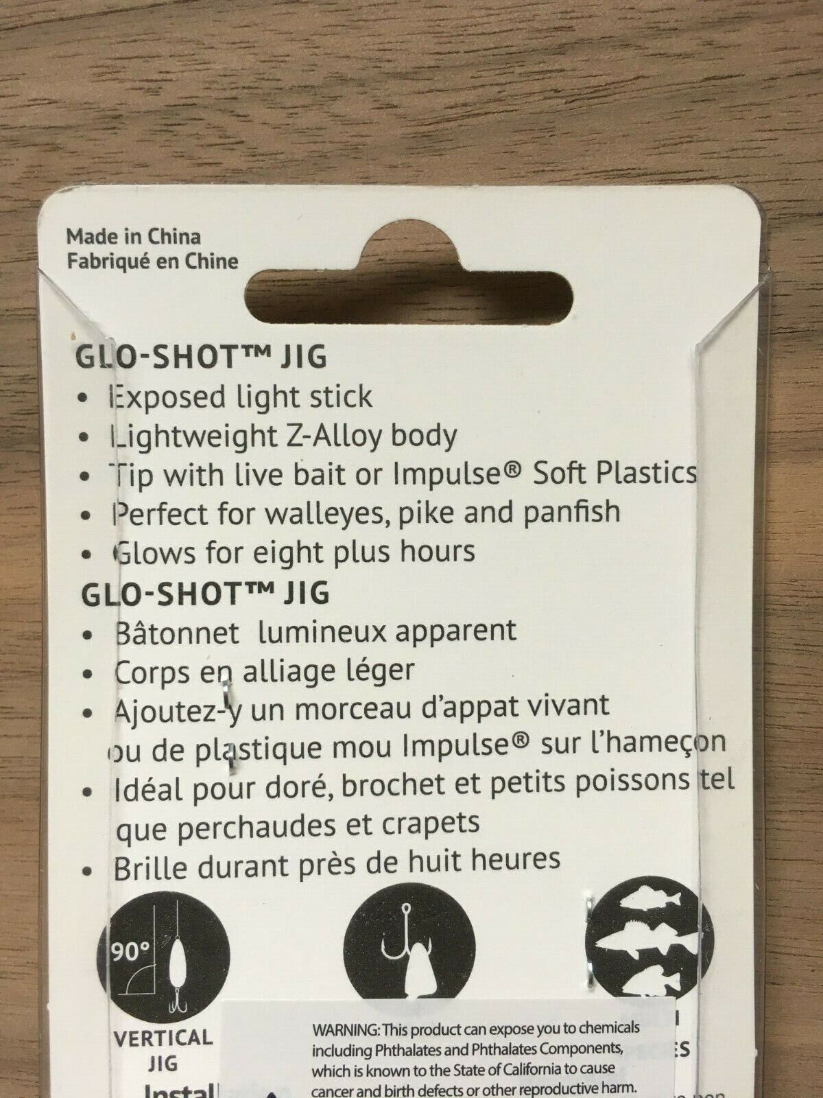 Northland Tackle Glo Shot JIG 1/8 oz Super Glow Chub GSJ3-24 for 