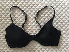 OnGossamer Sheer Bliss Contour Underwire T-Shirt Bra 013700 Black 32C