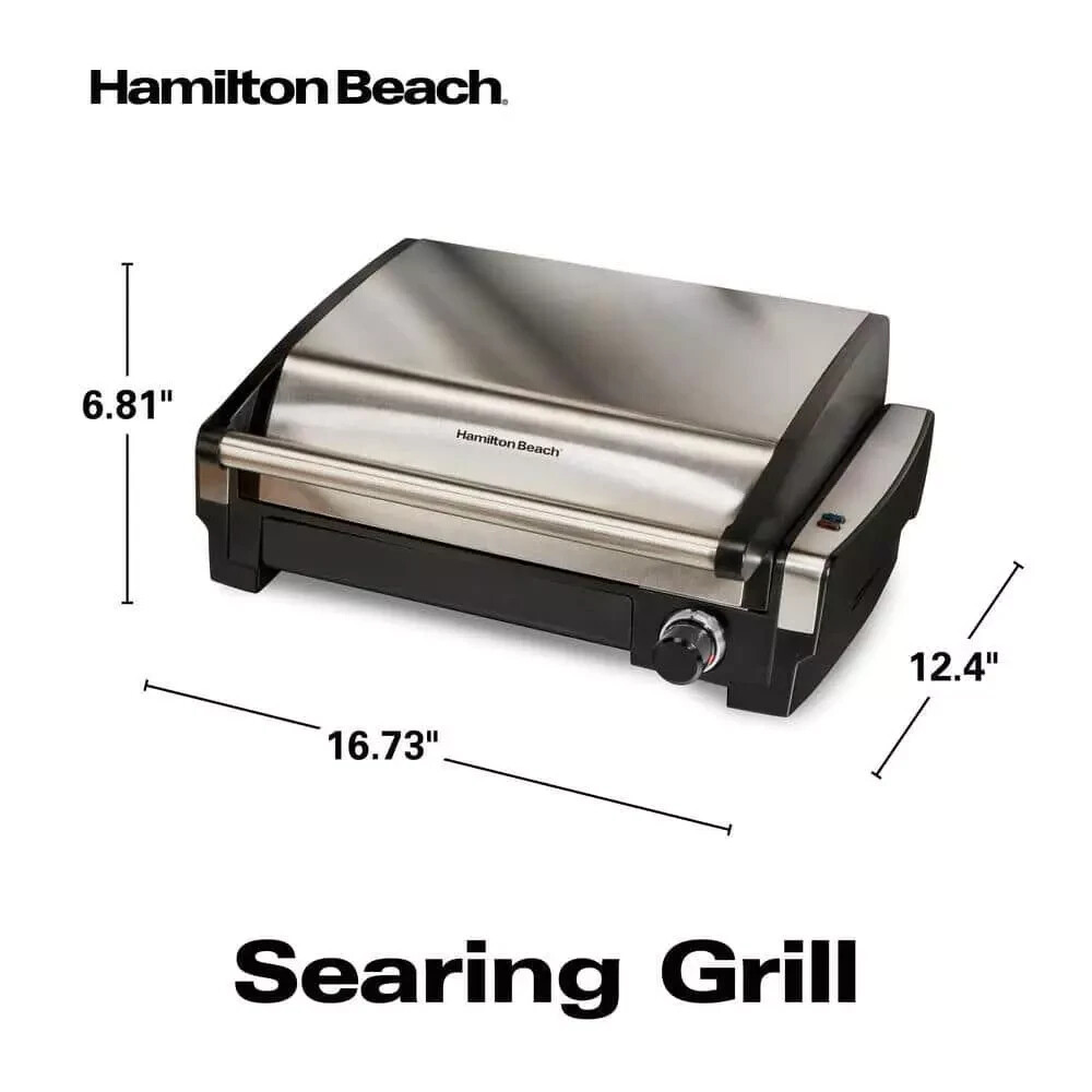 Hamilton Beach Flavor Searing Indoor Grill Stainless Steel Lid for  