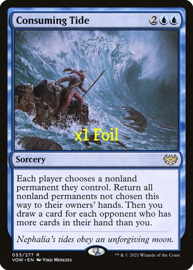 MTG Foil Innistrad: Crimson Vow VOW Consuming Tide MINT