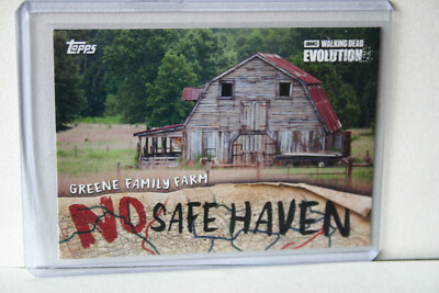 2017 Topps THE WALKING DEAD Evolution No Safe Haven NSF-4 Greene Family Farm